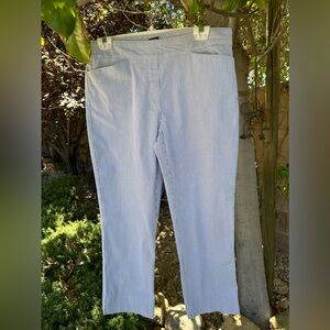 Cropped Hilary Radley sears sucker pants.